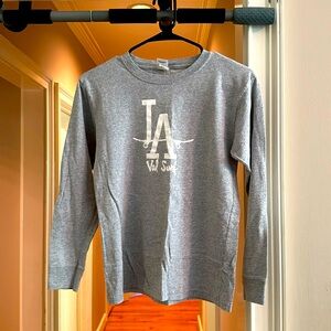 LA Val surf long sleeve gray T-Shirt kids size large